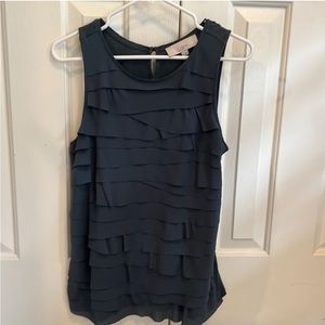 Loft. Green tank blouse. size small.